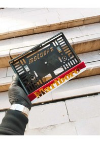 Resim Motorsiklet Plakalık Lazer Kesim Pleksi Motor Plakalık 