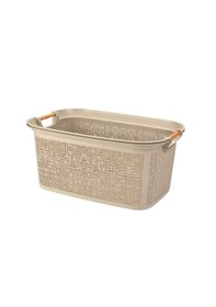 Resim Practical Kulplu Temiz Çamaşır Sepeti & Sele-cappucino Kahve 