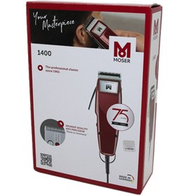 Resim Genel Markalar MOSER TYPE-1400 KIRMIZI KUTU SETLİ 4 TARAK - MAKAS SAÇ KESME MAKİNESİ (4593) 