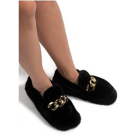 Resim Angel Kadın Peluş Ev Ayakkabısı Siyah 37/41 Siyah 
