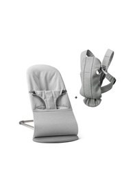 Resim Babybjörn 2'li Set Bliss Ana Kucağı Woven Melange & Kanguru Mini 3d Jersey Light Grey 