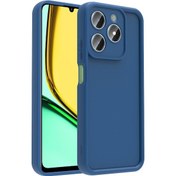 Resim Realme C61 Uyumlu Kılıf Kamera Korumalı Blt Ananas Kapak - Koyu Yeşil Koyu Yeşil 