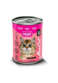 Resim Hobi Maxicat Tavuklu Yavru Kedi Konservesi 400 Gr X 6 Adet - Vitamin Destekli, Tam Ve Dengeli Mama 