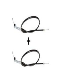 Resim Ramzey Cub 100 Uyumlu Gaz Teli 2 Adet Siyah 