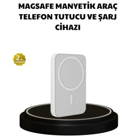 Resim Tek Manyetik Kablosuz Powerbank İphone 12/13/14/15 Uyumlu, Hızlı Şarjlı, Ultra Hafif Najmaddin 