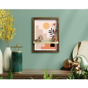 Resim Bk Home Doğal Masif Ahşap Çerçeveli Tablo Duvar Rafı-48 (551053131) 