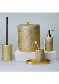 Resim Natural Banyo Seti Altın 