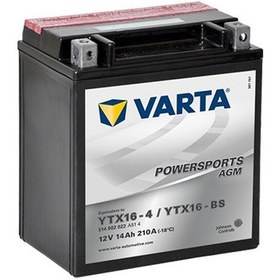 Resim Varta Ytx16-bs 12v 14 Ah Agm Motosiklet Aküsü 