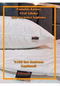 Resim %100 Geçirmez Yastık Alezi Kapitoneli Kabartılı 1 Adet 