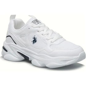 Resim U.S. Polo Assn. Bob Kadin Ayakkabi - Beyaz Lacivert Mavi Beyaz Lacıvert Mavı Beyaz - Lacivert - Mavi 