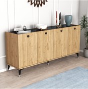 Resim Moxen Mobilya Mk2 Mira Konsol Sepet-bendir/mermer Desenli 