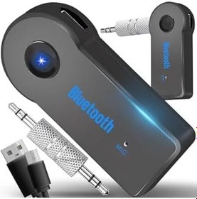 Resim m.tk moveteck Bluetooth Araç Kiti, 3.5mm Aux Ses Kablosu, Stereo Destekli, Telefon Müzik Alıcı 