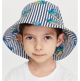 Resim Benitto Kids Erkek Çocuk Desenli Bucket Şapka 7003-mavi 
