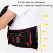 Resim Sulaıte Motosiklet Sürme Nefes Alabilir Düşme Önleyici Kemer, Renk: Kırmızı L / Xl 