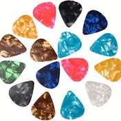 Resim Gitar / Ukulele Plektrumunuzun Kalitesini 15/30/60 Adet 0.46mm Kalınlığında Plektrum ile Yükseltin - Bas, Elektro ve Akustik Gitarlar için Uygun! 