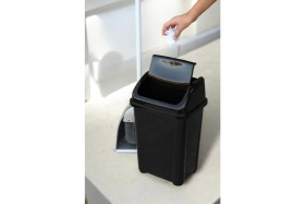 Resim 10 Litre Kapaklı Banyo Mutfak Çöp Kovası, Şık ve Pratik Tasarım 