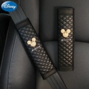 Resim 2 adet Disney Mickey Koltuk Kemeri Omuz Kılıfı, Mickey Mouse Araba İç Dekorasyonu Yüksek Kaliteli Koruyucu Kılıf, Sevimli Karikatür Tasarımı, Araba İç Dekorasyonu için Uygun, Rahat Sürüş Aksesuarları 