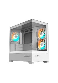 Resim Gıgabyte Gb-c201pı Panoramık Gamıng Mıd-tower Pc Kasası Beyaz 360mm Sıvı Soğutucu Desteği 