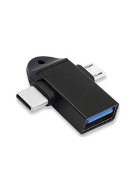 Resim Alfais 4965 Micro Usb Type-C Otg Dönüştürücü Çevirici Adaptör 496 
