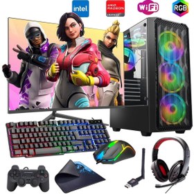 Resim ROGAME İ7 12700F 16GB DDR4 1TB m2 8GB RX580 24" Monitörlü Oyun Bilgisayarı (Gaming SET) 