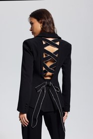 Resim Celine İçi Boş Çapraz Dalma Blazer - L 