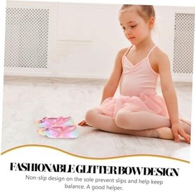 Resim GALPADA 1 Çift Çocuk Dans Ayakkabıları Kız Dans Ayakkabıları Kız Bale Uygulama Ayakkabıları Bale Yürümeye Başlayan Ayakkabı Kız Çocuk Kedi Pençe 