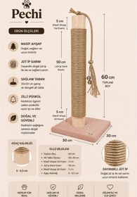 Resim Pechi Masif Kedi Tırmalama 60cm 