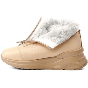 Resim White Line 844 Bej İçi Kürklü Su İtici Kadın Kar Botu Bej 