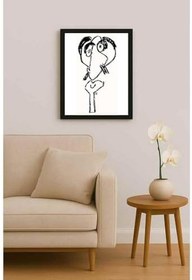 Resim Nezih Danyal Tipler Kişiye Özel Sertifikalı Sınırlı Fine Art Karikatür Baskı NTP00009 