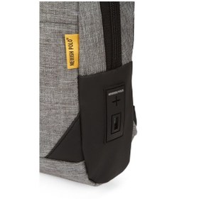 Resim Newish Polo Erkek Usb Çıkışlı Çapraz Bel Ve Omuz Çantası New321 - Gri 