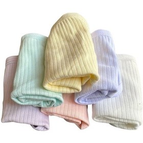 Resim 6'lı Dondeza Kız Çocuk Pastel Renk Fitilli Pamuklu Boxer Çok Renkli 