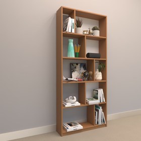 Resim ASENA SUNTALAM KİTAPLIK ( 80 x 180 cm ) BAMBU ( PARLAK ) 