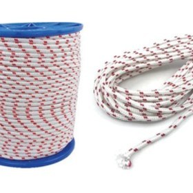 Resim MRT PLASTİK 6 mm SENTETİK ISKOTA HALAT, DAĞCI İPİ, KAMYONCU HALATI, OUTDOOR KAMPİNG 30 metre 