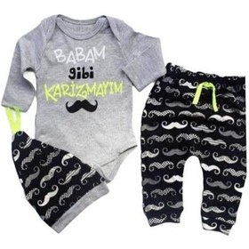Resim Babam Gibi Karizmayımbadili 3'lü Takım Gri 