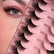 Resim 10 Çift Püsküli Kedi Gözü ve Oyuncak Stili Yarım Göz Çekicisi, C Curl, 6-15mm - Başlangıç İçin Kolay Uygulanabilir Sahte Çekiciler, Yeniden Kullanılabilir Çoklu Ambalaj, Yeniden Kullanılabilir Sahte Göz Çekicileri | Doğal Görünüm Göz Çekicileri | Esnek Tekstüreli Çekiciler, Sahte Göz Çekicileri İçin Göz Çekicileri 