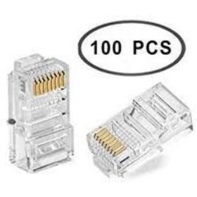 Resim Rj45 Konnektör Uç 100 Adet - 1 Paket Internet Uç 