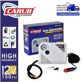 Resim Carub Hava Kompresörü Yassı Tip 12V 150psi 