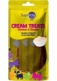Resim Supreme Cat Tavuklu Ve Peynirli Sıvı Kedi Ödül Maması 4 x 14 G 
