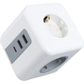 Resim Vea Akıllı 3’lü Priz, 2 USB + 1 Type-C Hızlı Şarj Girişli, 2500W 10A Güç Kapasiteli, Termal ve Çocuk Korumalı Güvenli Enerji Dağıtım Ünitesi, Akıllı Ic Teknolojili, Yüksek Kaliteli Termoplastik Gövde 