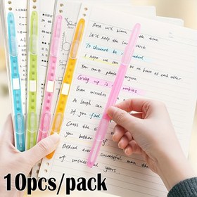 Resim 10 adet Karışık Renkli Plastik Dosya Klasörü Klipsleri, Ofis Kağıt Klasörü Gevşek Yapraklı Bağlantı Elemanları, 2 Delikli Test Kağıdı Bağlama Klipsleri, Okul Malzemeleri, Kendin Yap Albüm Kırtasiye, Elektronik Parça Yok 