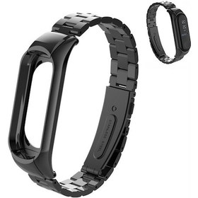 Resim Xiaomi Mi Band ( 4 ) Akıllı Bileklik Kordon Kayış Çelik 