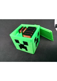Resim Opencart Minecraft Creeper Nintendo Switch Oyun Kartuşu/mikro Sd Kart Tutucu Sadece Plastik Aparattır 