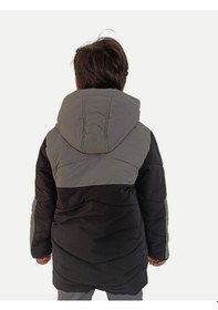 Resim Casabony Gri Siyah Su Geçirmez Parçalı Elyaflı Unisex Çocukmont Gri - Siyah 