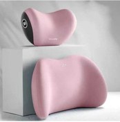 Resim Novahub Araba Kafalık Bel Desteği İki Parçalı Set Pembe-yystore, Pratik Yolculuk Dostu Pembe 