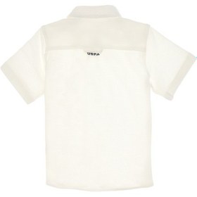 Resim U.s. Polo Assn. Erkek Çocuk Beyaz Gömlek Örme 50300743-vr013 Beyaz 