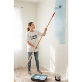 Resim Trend Ak Home 2’li 20 cm Lüks Boyacı Rulo Seti - Saten Boya Rulosu & Iç Dış Cephe Rulosu Iz Bırakmaz 