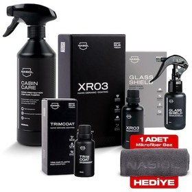 Resim Nasiol-SET 6-Araç Nano Koruma 5'li Seti Profesyonel-Avantajlı Paket-Araç İçi ve Dışı Detailing Seti 