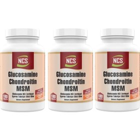 Resim Glucosamine Chondroitin Msm 180 Tablet X 3 Kutu Glukozamin 