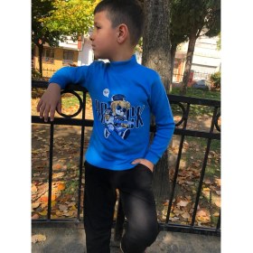 Resim Selcuk Grup Ayıcık & Gitar Dijital Baskı Çocuk Sweatshirt 