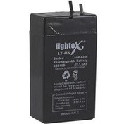 Resim Akü 4V 1A Işıldak Fener (3.5X6.2X2CM) Lightex LT-41N 